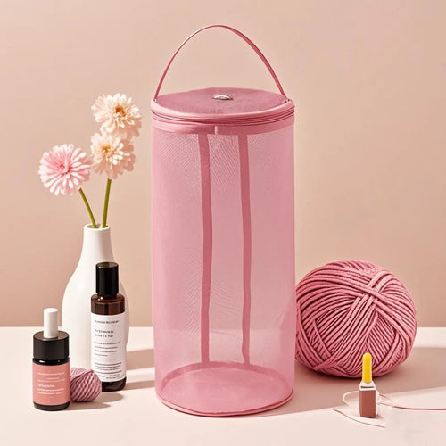 Portable Yarn Storage Bag Hollow Mesh Knitting Wool Yarn Bags Crochet