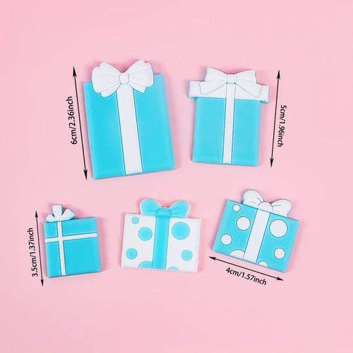 Pink Blue Bear Cake Topper Bear Doll Ornaments Insert Birthday Cake