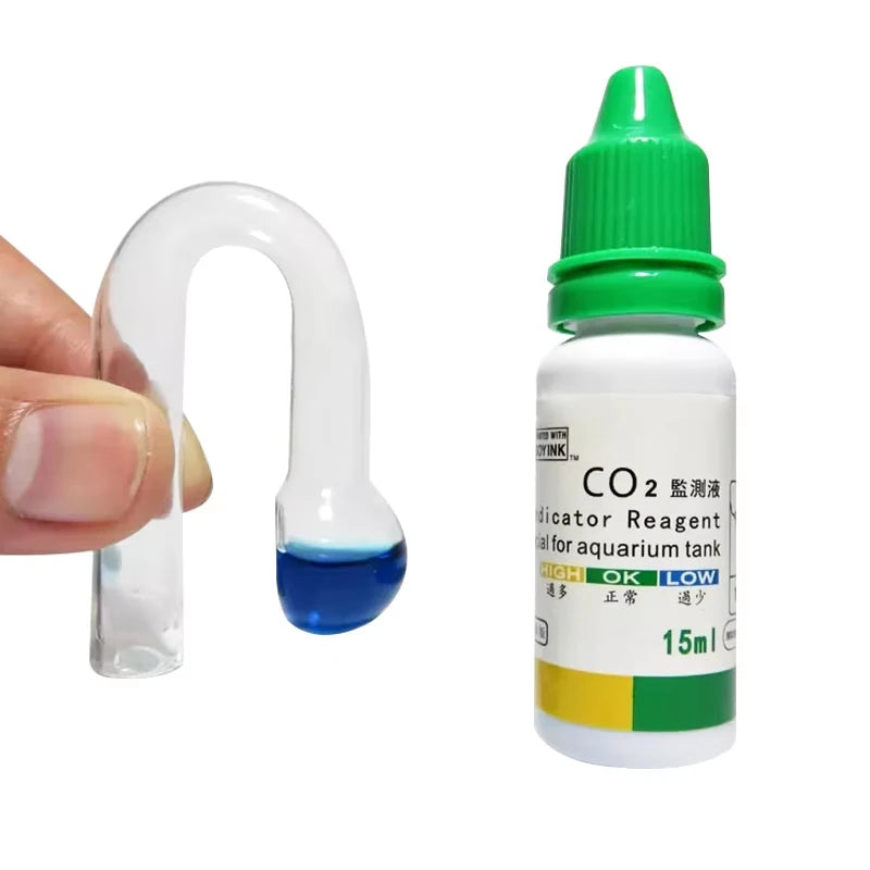 Aquarium CO2 Indicator Solution Monitor Plants Grass CO2 System
