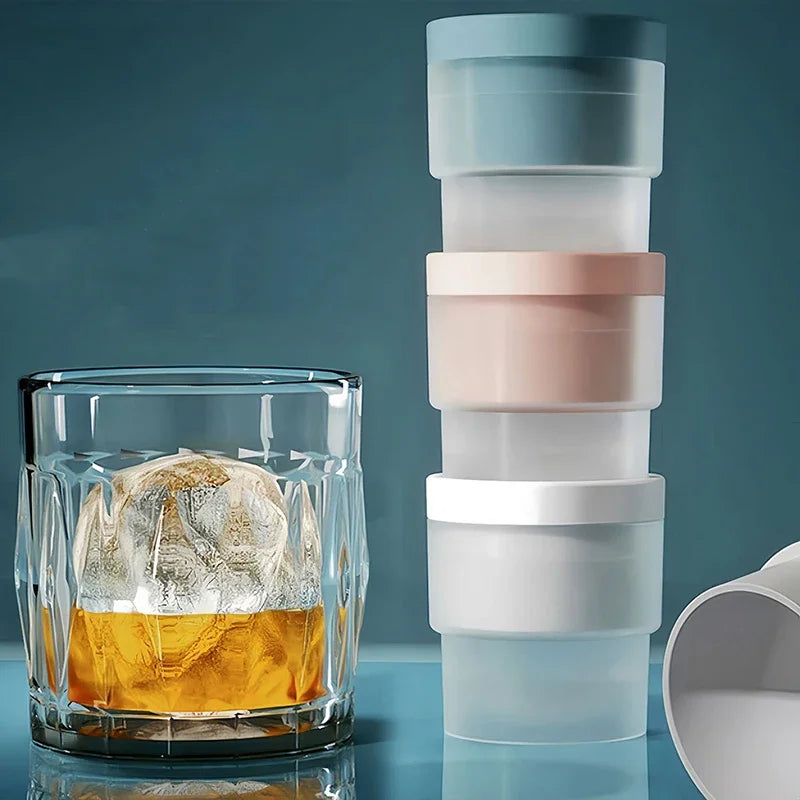 Silicone Round Ice Hockey Mold Maker Large Spherical Ice Cube Ice Tray