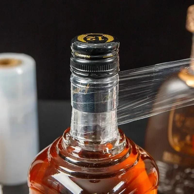 1pc 3cmx1500/6500cm  Leak-Proof Stretchable Wine/Liquor Bottle Seal -