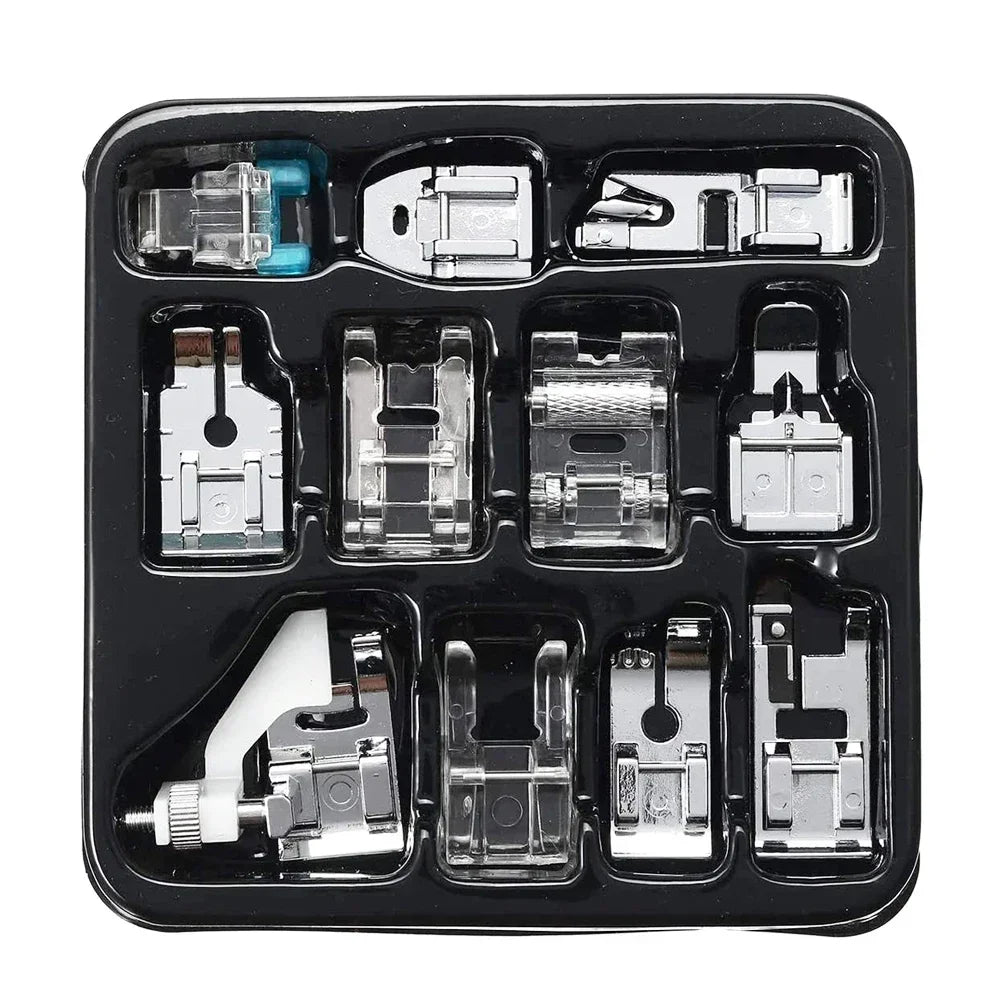 11Pcs Snap-On Presser Feet Kit for Low Shank Sewing Machines -
