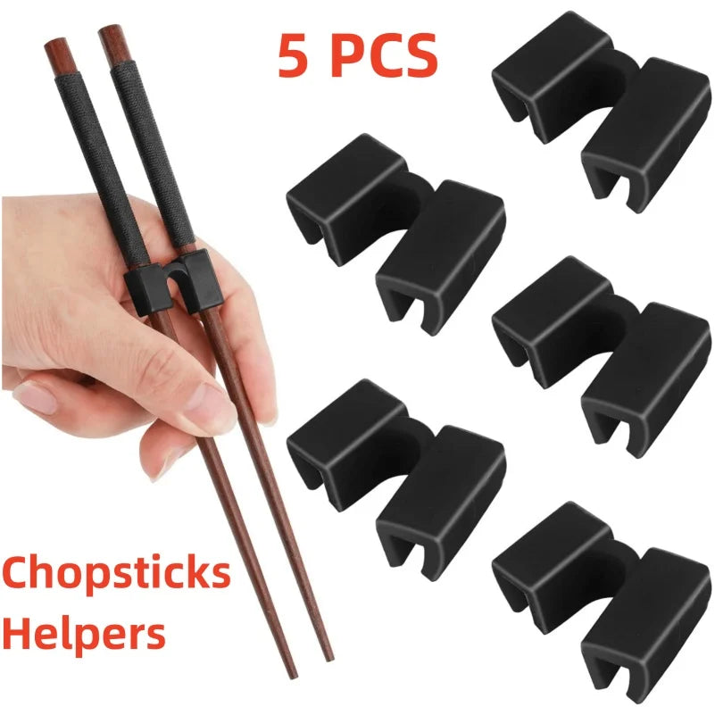 5 PCS Reusable Chopsticks Helpers Training Chopstick Hinges Connector