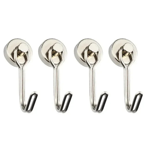 Heavy 1/2/4/8Pcs Duty Magnetic Hooks Strong Neodymium Magnet Hook