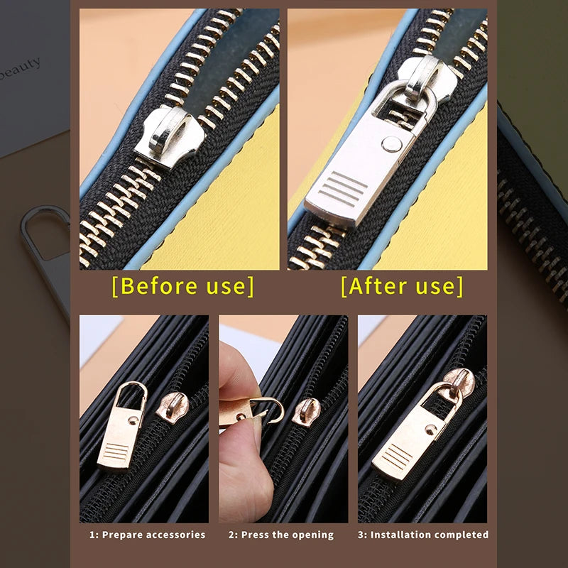 5pcs Detachable Zipper Pull, Replacement Zipper Accs For Jeans &