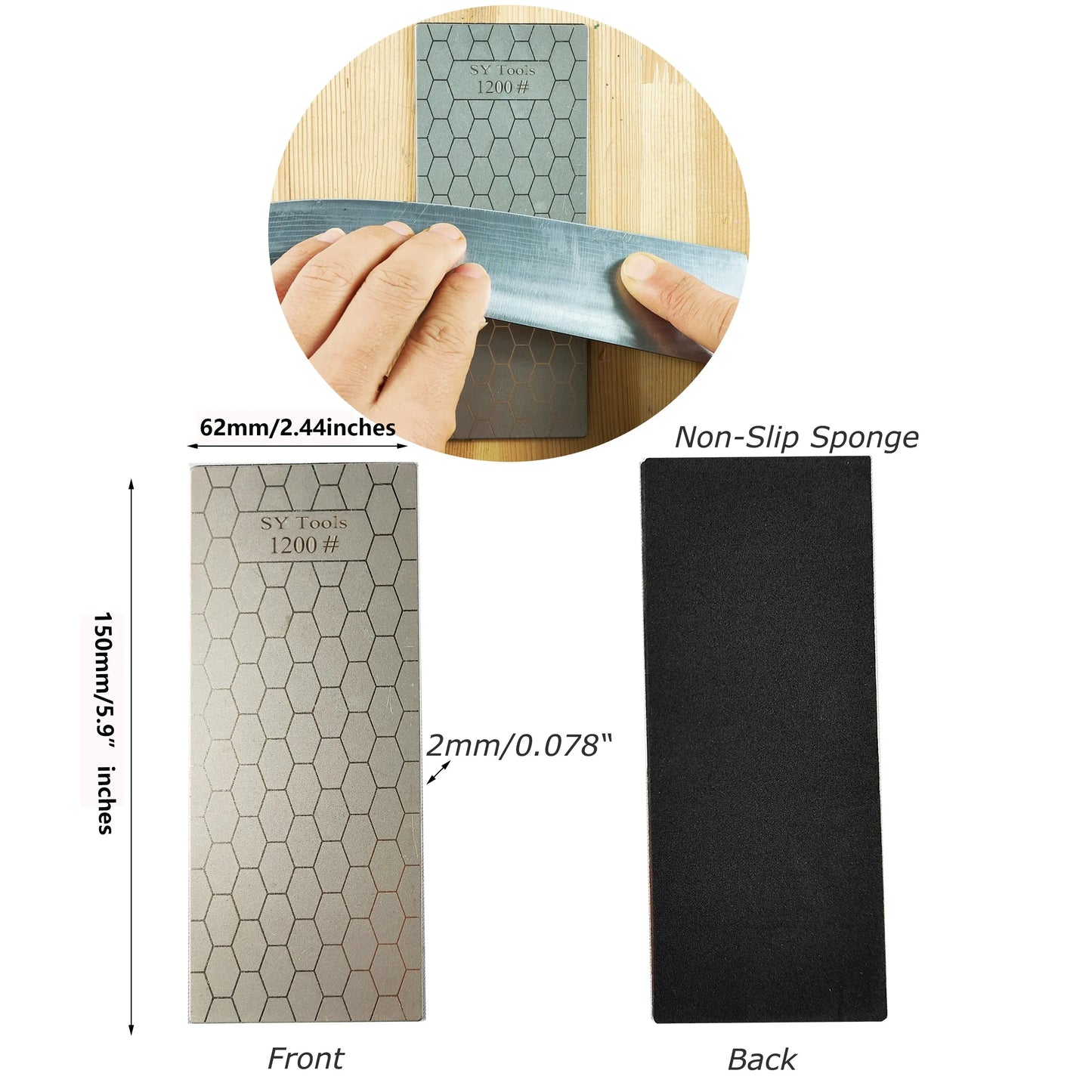 1pc Knife Sharpening Stone Kitchen Household Knife Diamond Knife