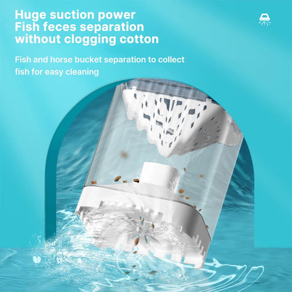 Aquarium Filter Pump Fish Tank Submersible Silent Air Oxygen Aerator
