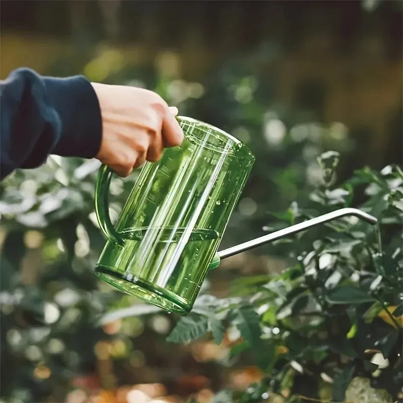 1L Long Billed Watering Pot Home Gardening Watering Pot Green Plant
