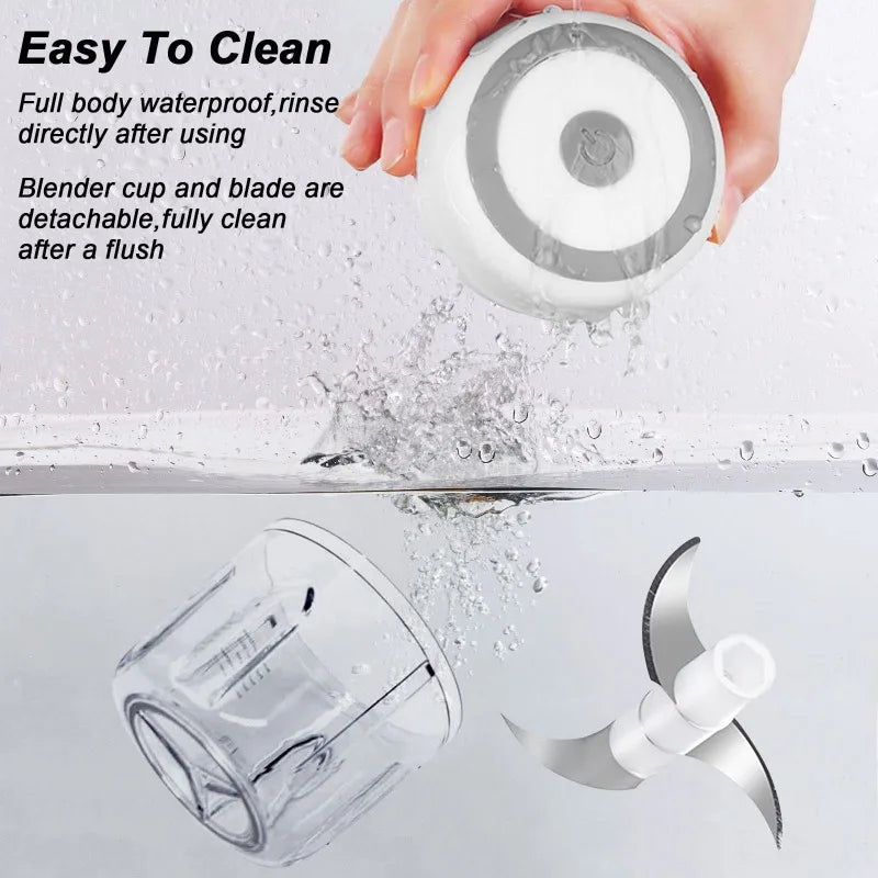 250ML Electric Garlic Grinder Household Multifunctional Meat Grinder