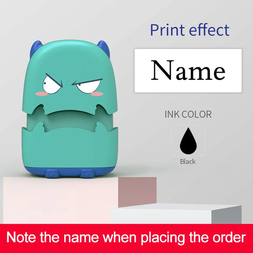 Custom Cartoon Baby Name Stamp Kit - Reusable for Cotton/Modal Clothes