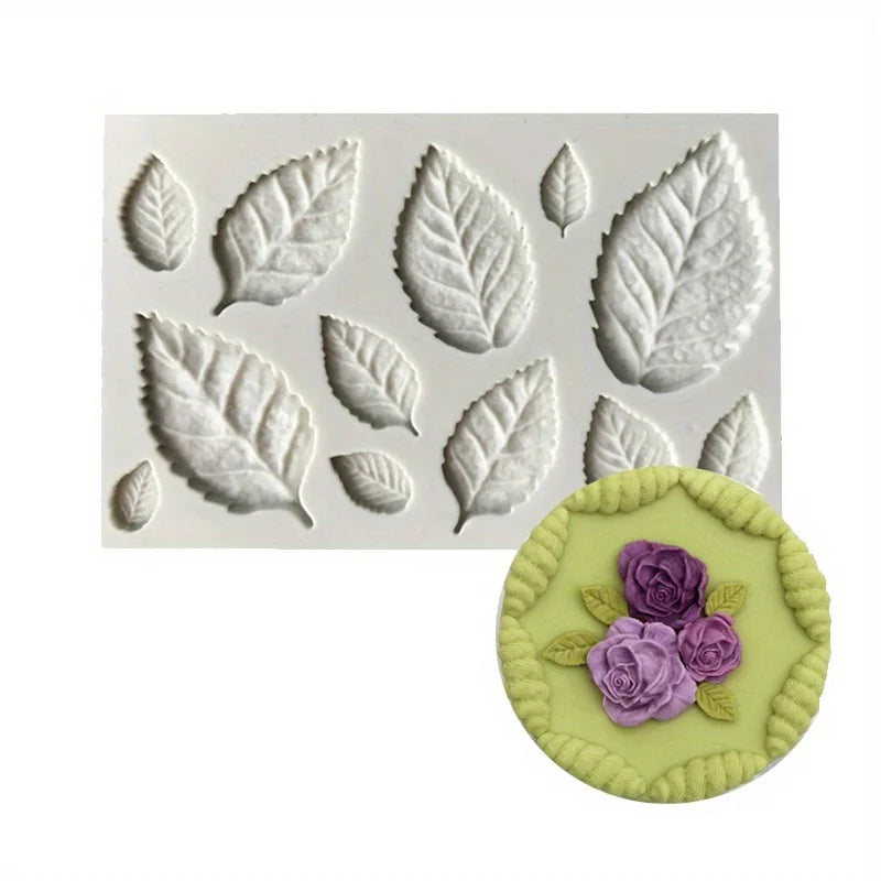 1Pieces3DLeaf Shape Pendant Casting Mold Candy Lovers Chocolate Baking