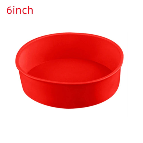4/6/8inch Silicone Cake Mold Tray Pans Round Baking Mold Kitchen