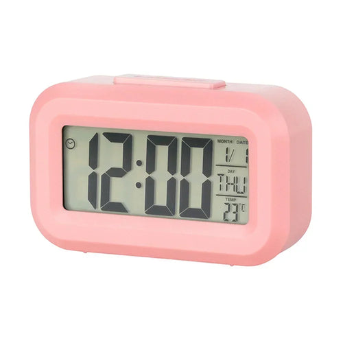 Led Digital Alarm Clock Backlight Data Times Calendar Desktop