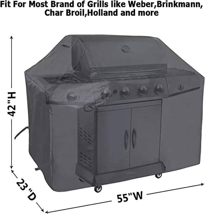 Large Size Barbecue Grill Cover, Dustproof And Waterproof Weber Heavy