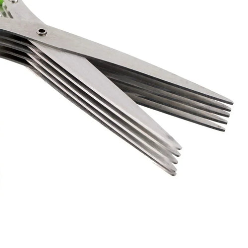 Multi-functional Stainless Steel 3/5 Layer Kitchen Scissors Pepper