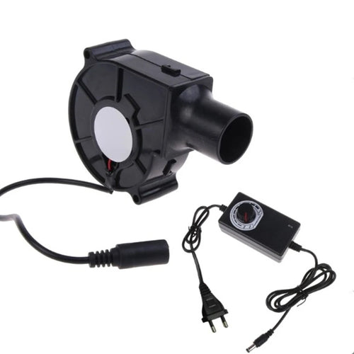 220V BBQ Fan Small Blast Engine with Air Collecting Adjustable Speed