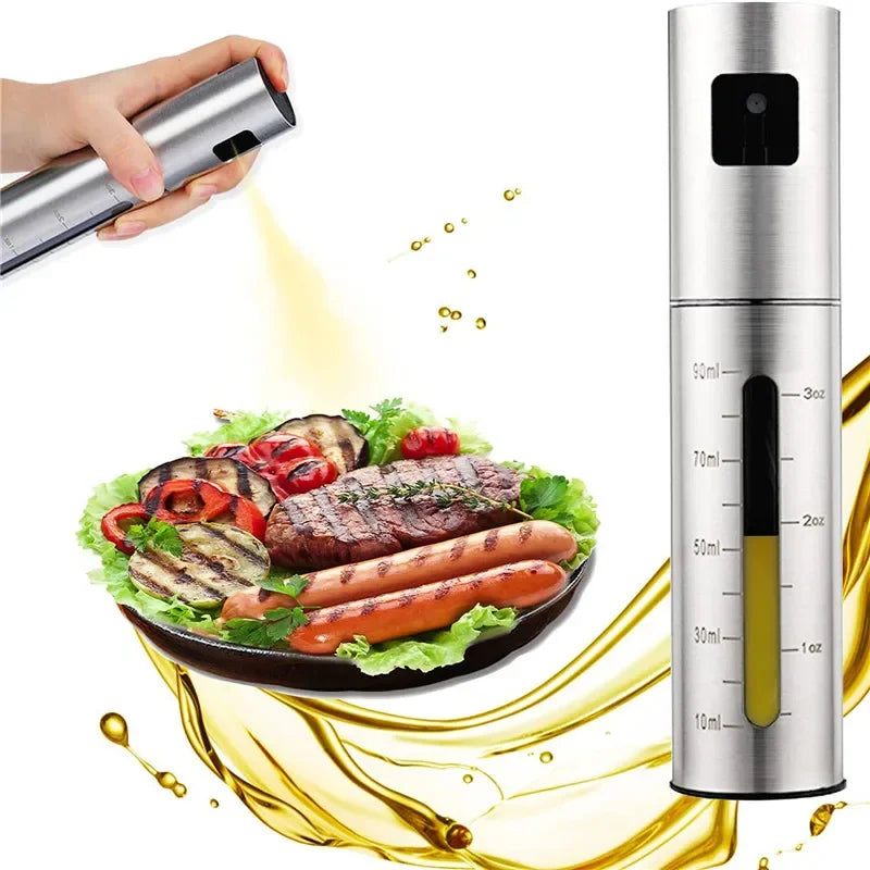 BBQ Baking Olive Oil Spray Bottle 304 Stainless Steel Oil Spray Bottle