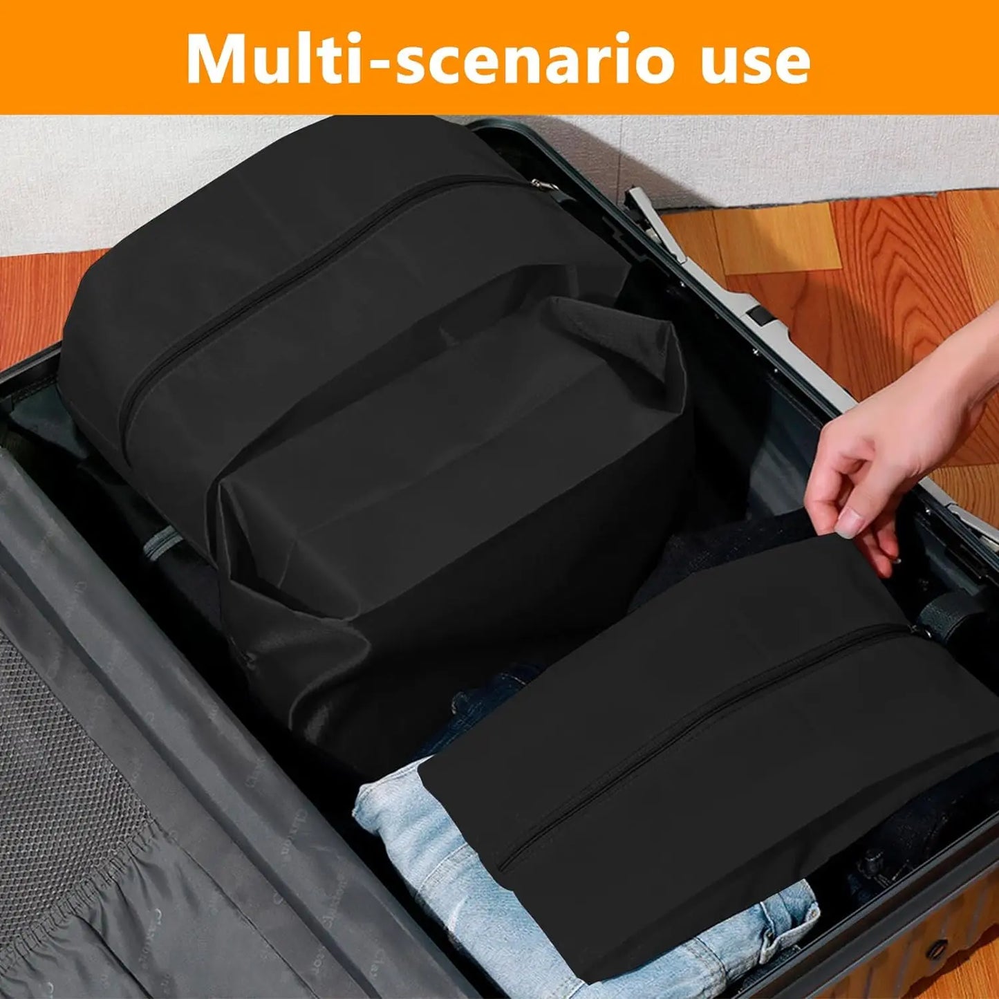 3PCS Shoe Storage Bags Dust-proof Shoe Cover Travel Portable Bag