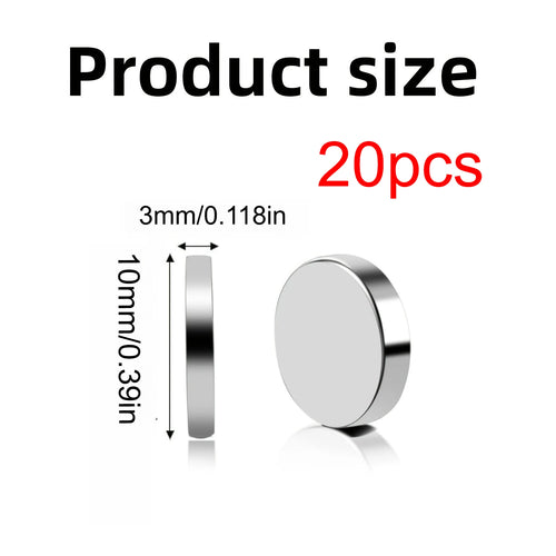 10x1/10x2/10x3mm-20/50/100pcs circular refrigerator magnets widely
