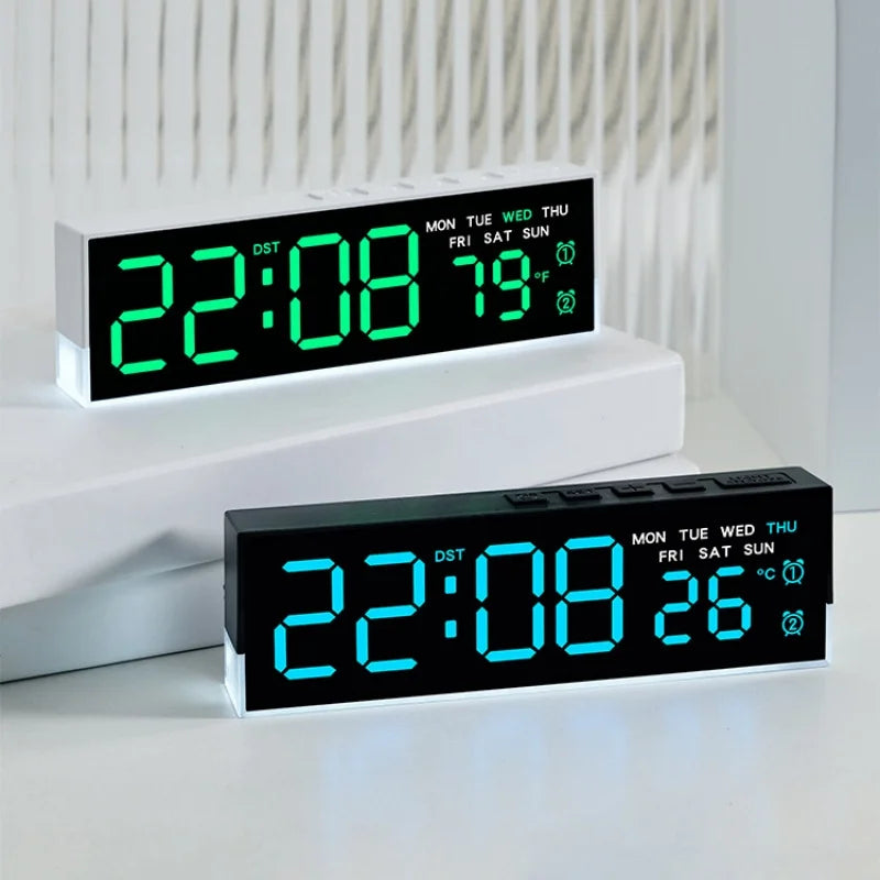 USB Powered Digital Alarm Clock with White Mood Light TEMP Week 2