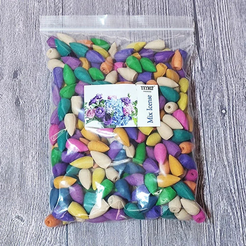 100g about 60pcs Natural Smoke Backflow Incense Cones Sandalwood
