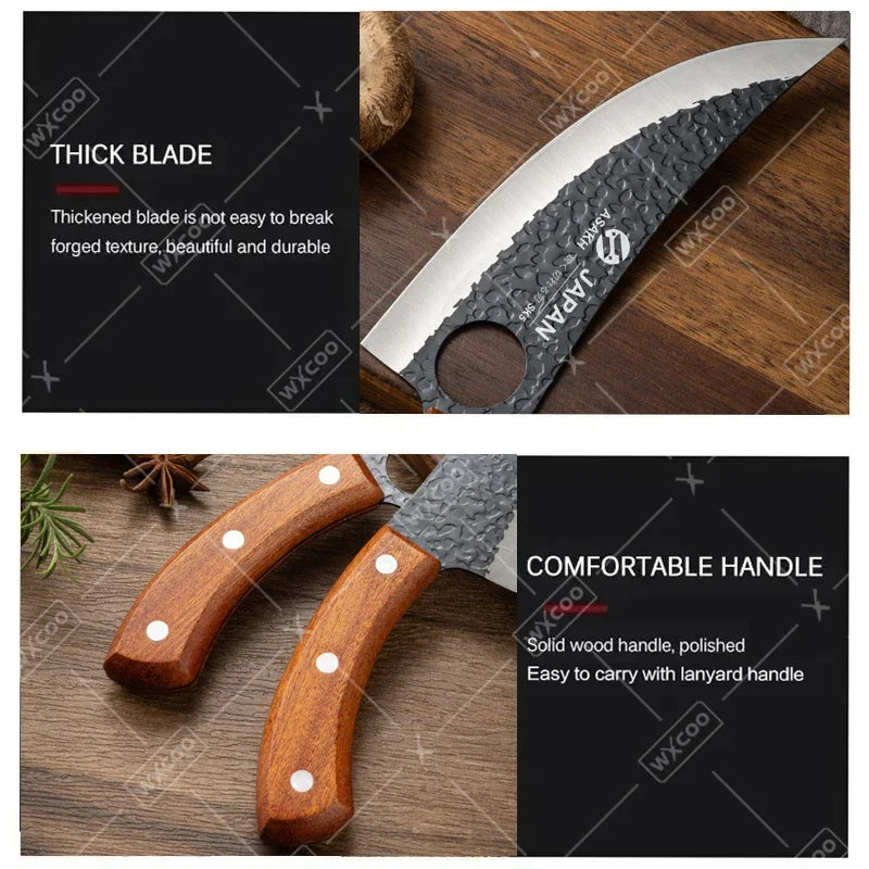 WXCOO Professional Kitchen Boning Knife Butcher Meat Cleaver