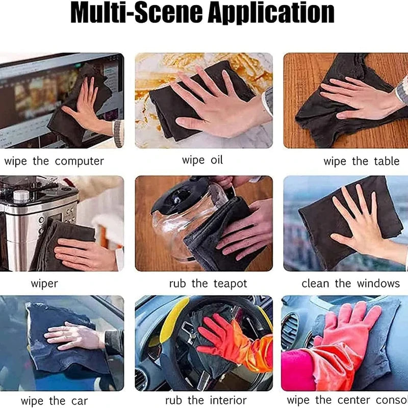1/5PCS Thickened Magic Cleaning Cloth No Watermark Glass Wiping Cloth