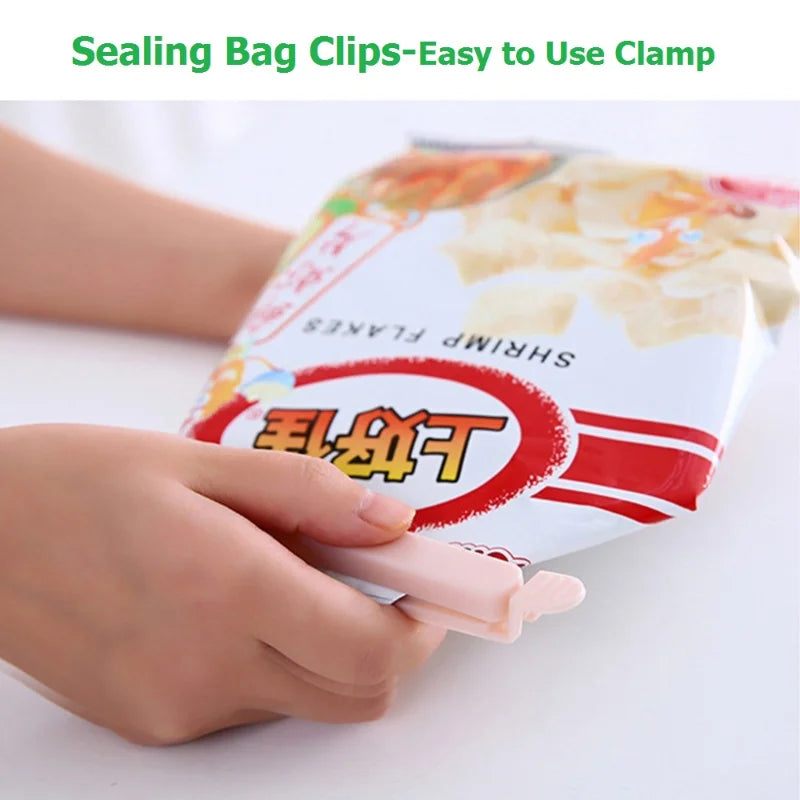 10PCS Bag Clips Food Snack Sealing Clip12/15.5cm Portable Kitchen