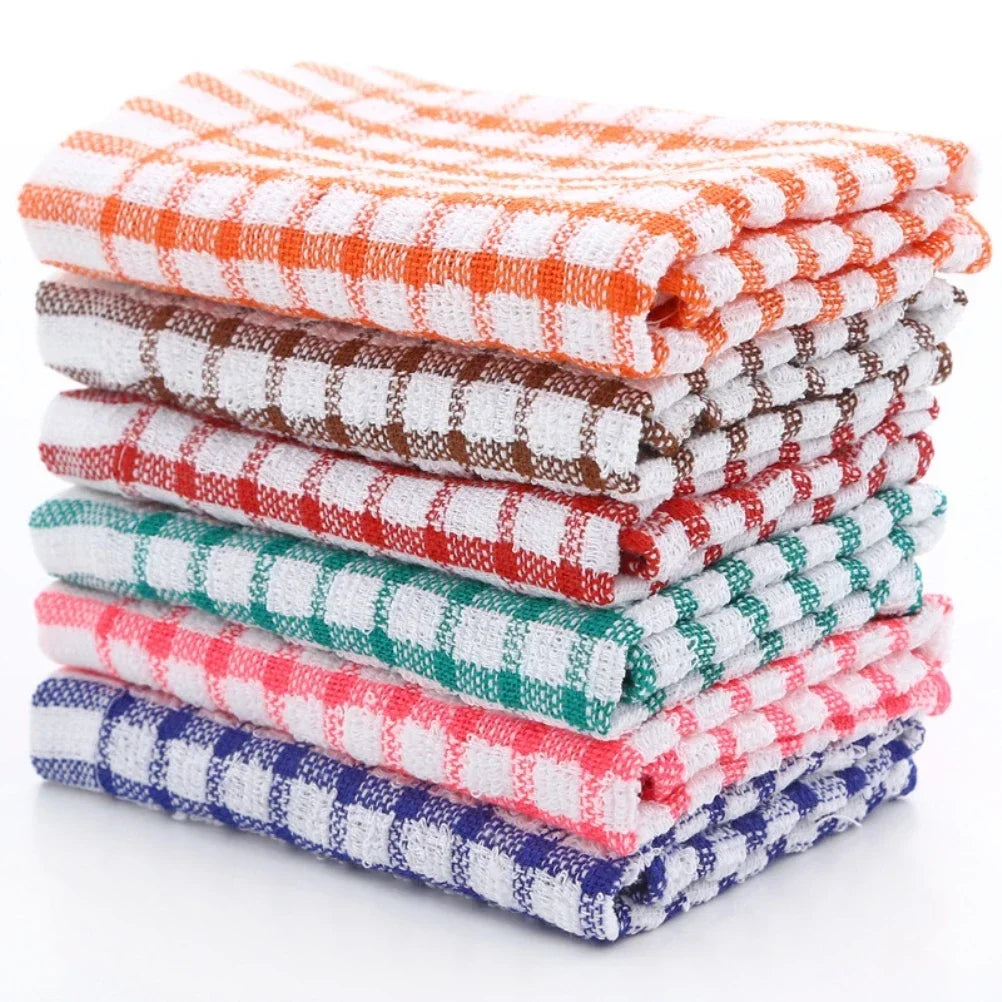 Premium 6PCS All Cotton Dish Towels Kitchen Cleaning Cloth Set for