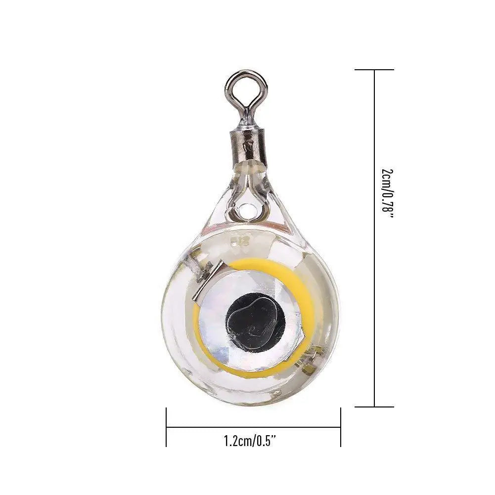 10pcs LED Attracting Fish Light Mini Deep Drop Underwater Eye Shape