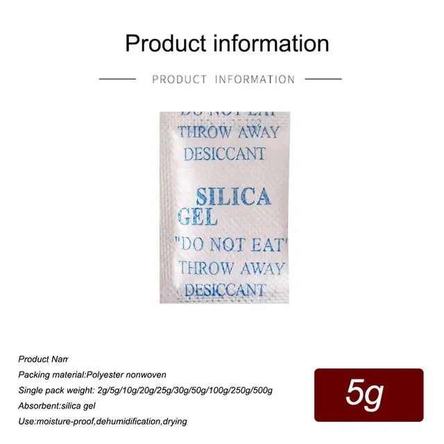 2/5/10/20g Package Non Toxic Silica Gel Desiccant Damp Kitchen Room