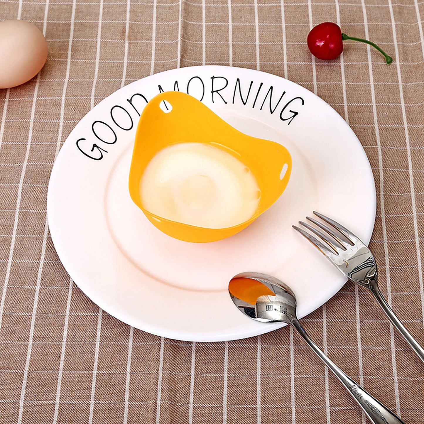 Silicone Egg Poacher Cups Egg Boiler Mold Cup for Microwave Air Fryer