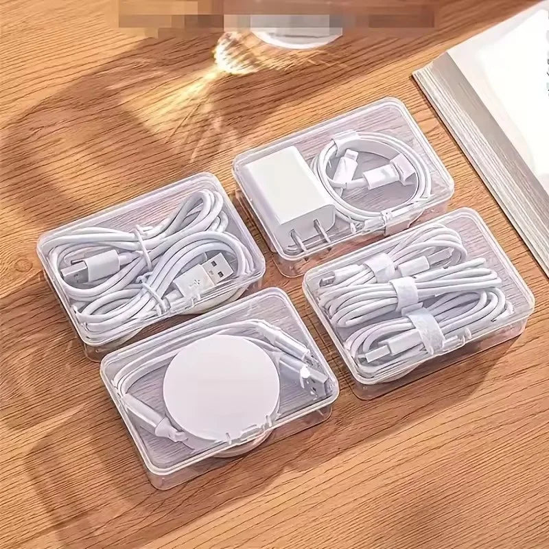 Cable Jewelry Accessories Organizer Storage Box Durable Plastic Daily