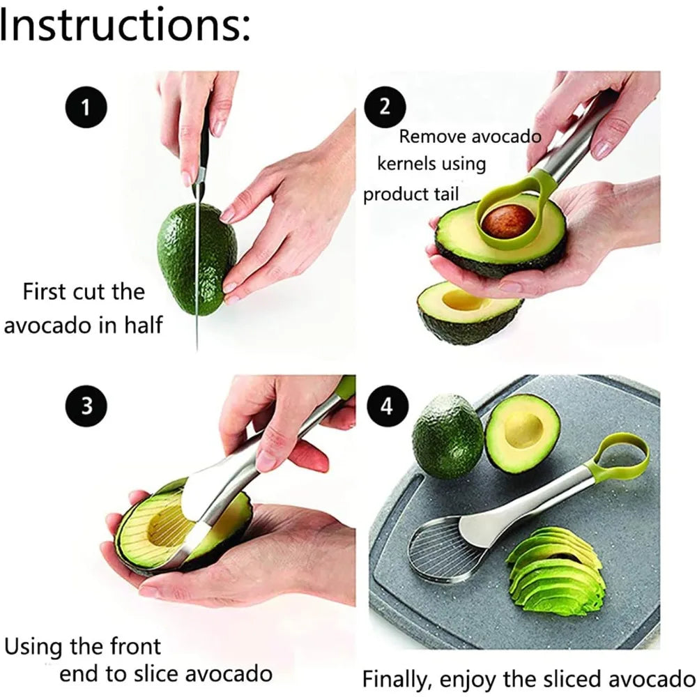 Avocado Knife, Small Tool, Beef Avocado Peeler and Slicer, Efficient