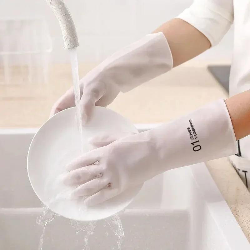 Waterproof Housework Cleaning Gloves Kitchen Cleaning Latex Laundry