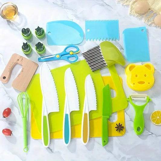 Kids Cooking Cutter Set Kids Knife Toddler Cutter Plastic Cake Fruit