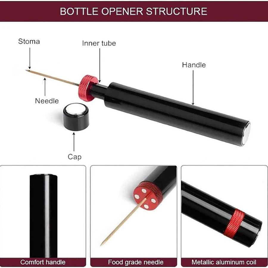 Wine Opener Wine Air Pressure Pump Bottle Opener Tools Bar Accessories
