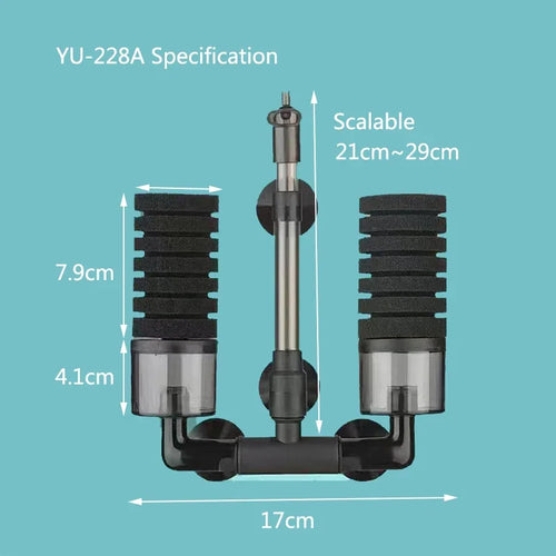 New Aquarium Filter for Aquarium Fish Tank Air Pump Skimmer