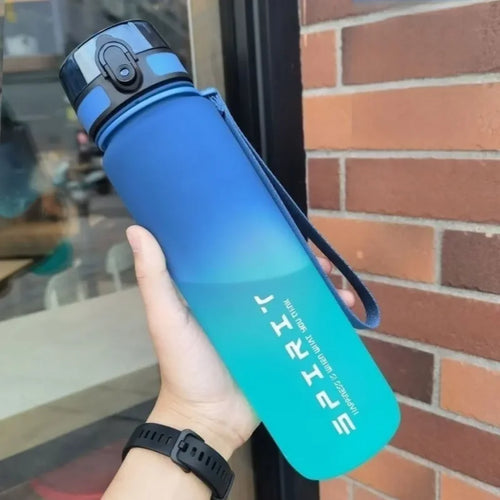 500ML/1000ML Large Capacity Sports Water Bottle Motivational Leak