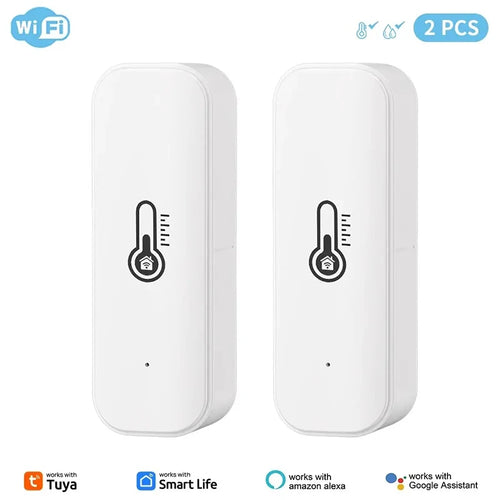 2PCS Tuya Zigbee WiFi Temperature Humidity Sensor Home Connected