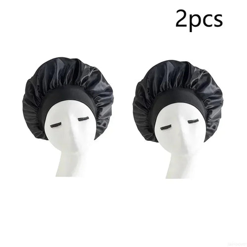 Bonnet Sleeping Cap Nightcap High Elastic Wide Brim Satin Night Hat