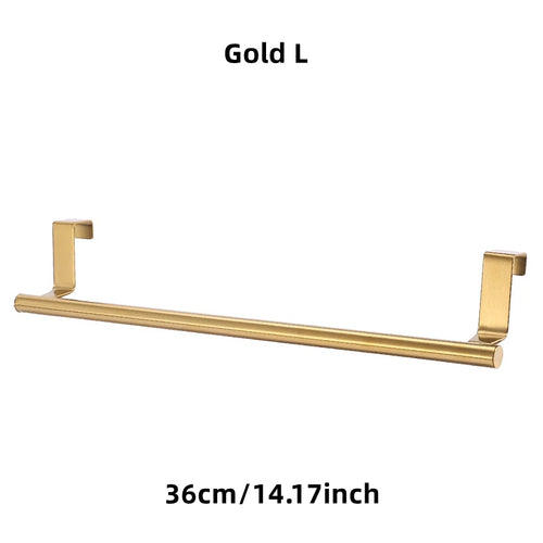 1/2Pcs Towel Rack Over Door Towel Bar Hanging Holder Stainless Steel