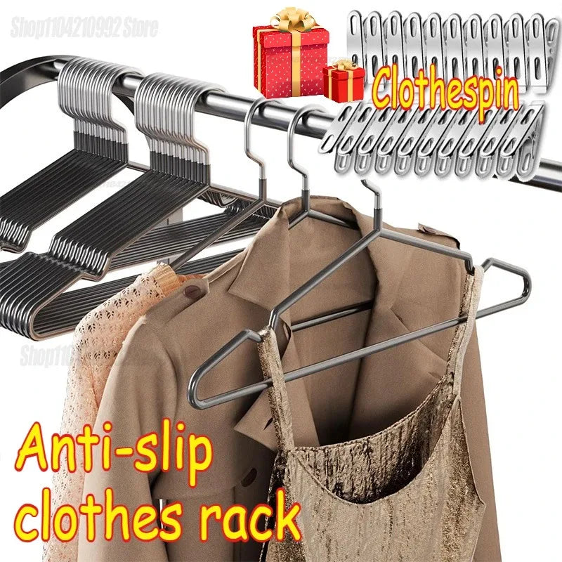 Non Marking Clothes Hangers for Home Use Non Slip Drying Hangers Metal