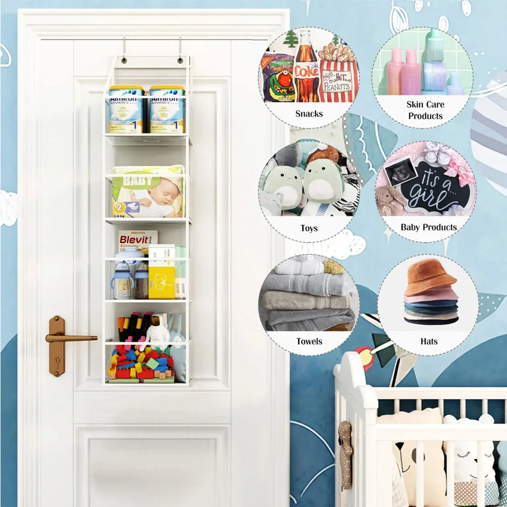 4/6 Layer Hanging Organizer Behind The Door Storage Bags For Clothes
