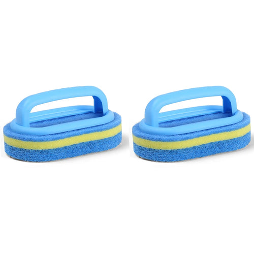 Sponge Cleaning Brush With Handle Bathtub Tile Scrub Brush Kitchen