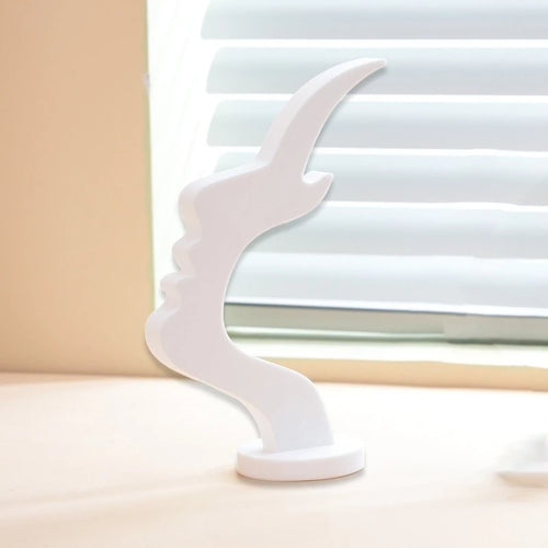 Elegant Side Face Glasses Holder - Minimalist Black Design, Secure