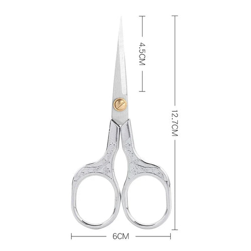 1PC Stainless Steel Vintage Scissors Sewing Fabric Cutter Embroidery