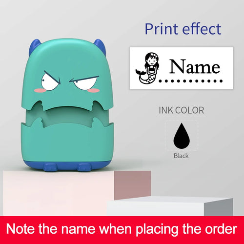 Custom Cartoon Baby Name Stamp Kit - Reusable for Cotton/Modal Clothes