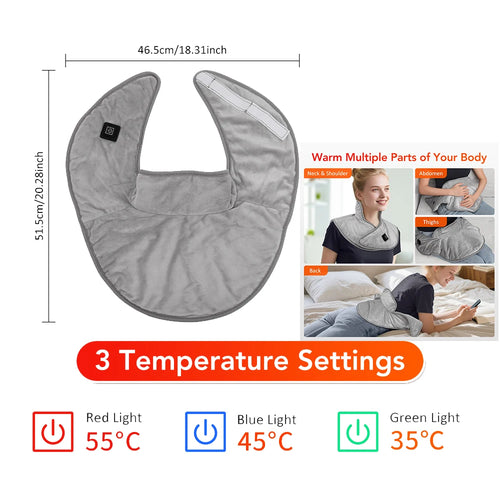 5V 2A USB Neck And Shoulder Heating Pad Electric Hot Compress Shawl