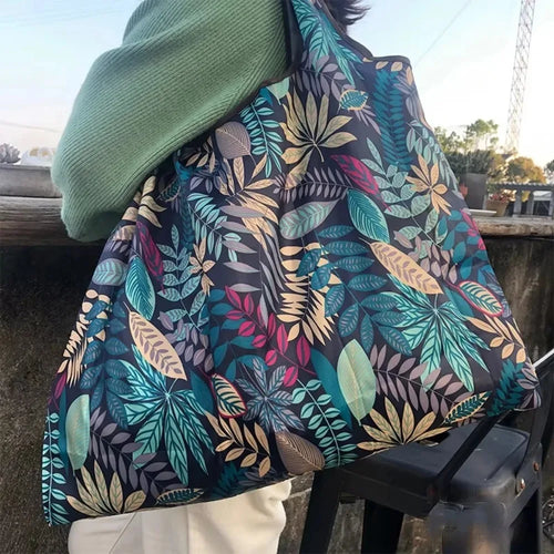 Large Capacity Home Storage Grocery Bag Versatile Folding Shopping Bag